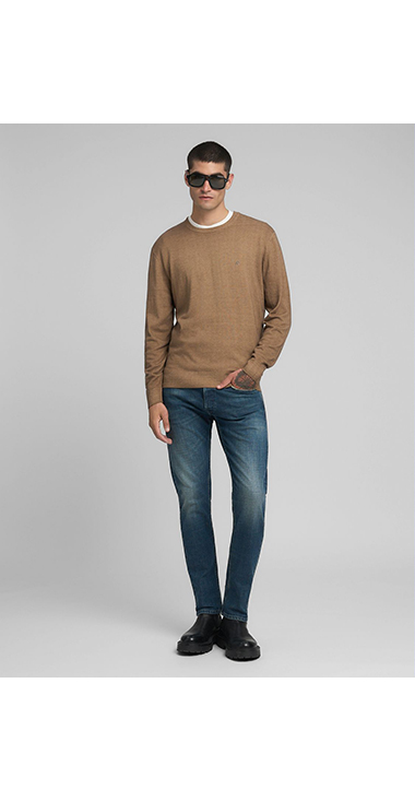 R刺しゅうウールブレンドプルオーバー